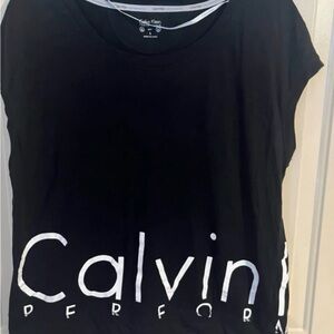 Used Calvin Klein Women's Workout Black Top